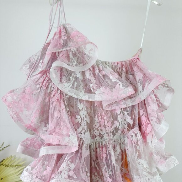 Zimmermann DAWNING Lace Midi Dress - Picture 12 of 13